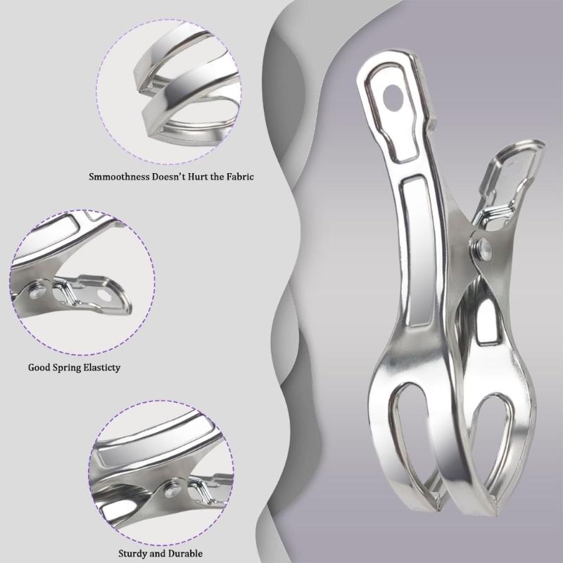 30 Pezzi Morsetti Robusti Multiuso in Acciaio Inossidabile per Teli Piscina a Sbalzo, Morsetti Antivento per Fissare Teli di Copertura per Piscine Fuori Terra