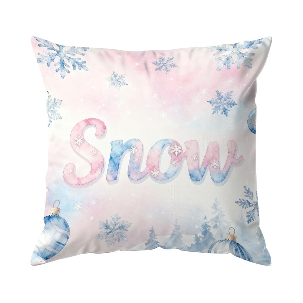 Christmas Decor Ball Pillowcase Printed Polyester 40/45/50Cm Throw Pillowcover Decorative Sofa Cushion Pillowslip Home Decor