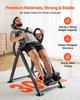 Inversion Table, 136 kg Capacity Heavy Duty Back Inverter Stretcher, Inverted Table with Dual-Roller Locking, Decompression Tables for Shoulders,