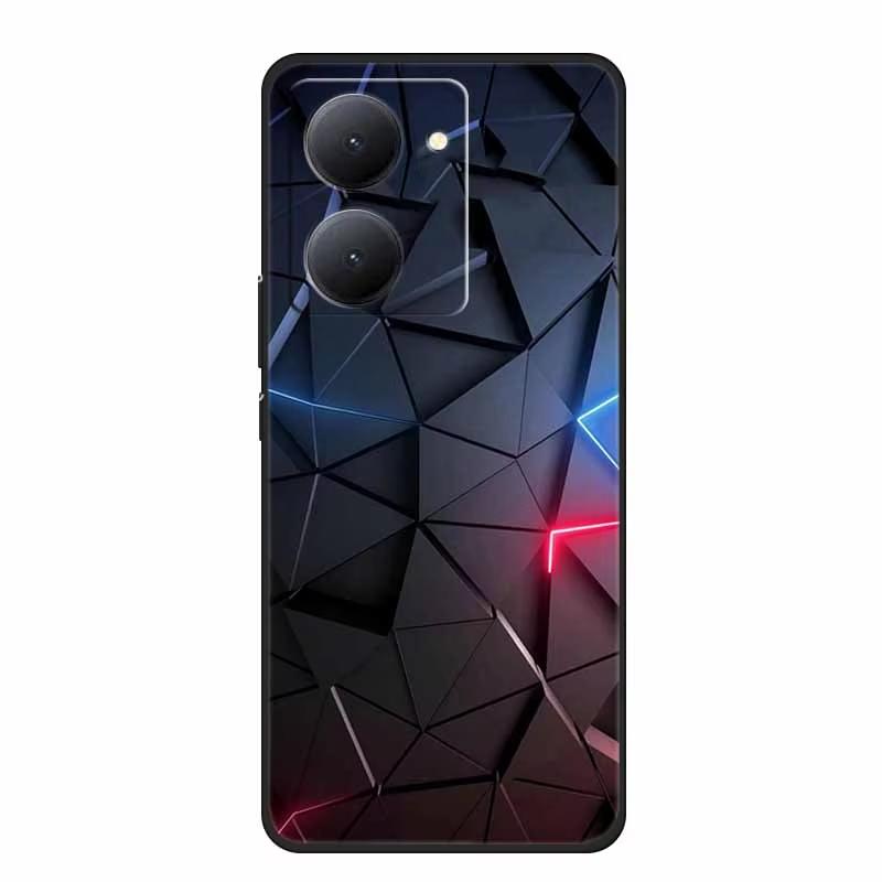 For VIVO Y36 Y78m Y27 5G Case Animals Soft Silicone Back Cover Phone Cases for VIVO Y27 5G VIVOY36 5G 6.64" Cool Wolf Cat Fundas