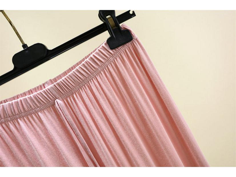 Plus Size Women's High-Waist Wide Leg Modal Pants - Solid Color, Loose Fit, Floor-Length, Summer Casual