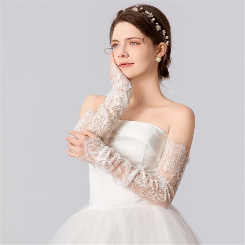 Wedding White Gloves Wedding Concert Operas Party Costume White Gloves for Bride and Bridesmaids Lady Gloves