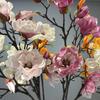 Ramură Artificială Magnolia Atingere Reală Floare Falsă Realistă Decor Acasă Living