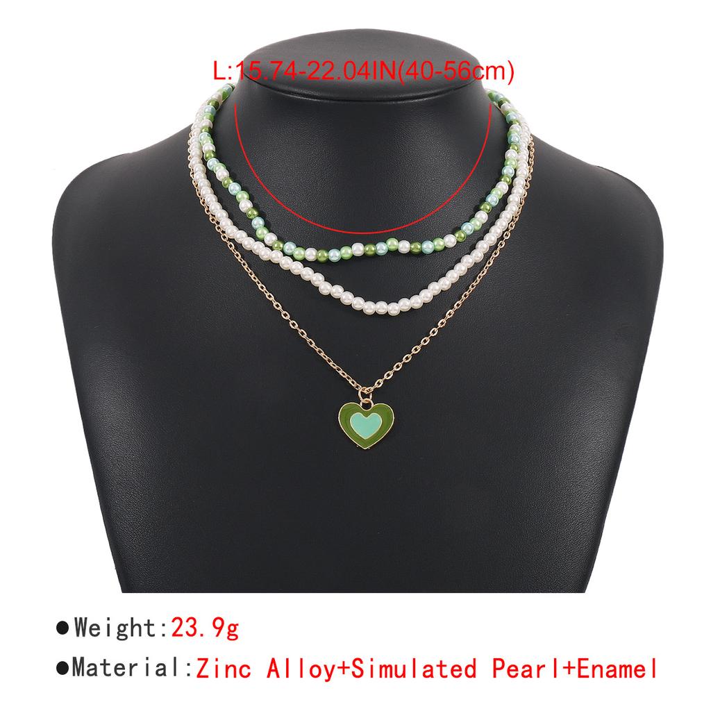 Women European Fashion Pearl Clavicle Necklace Choker Color Rice Bead Bohemian Style Necklace For Women Jewelry