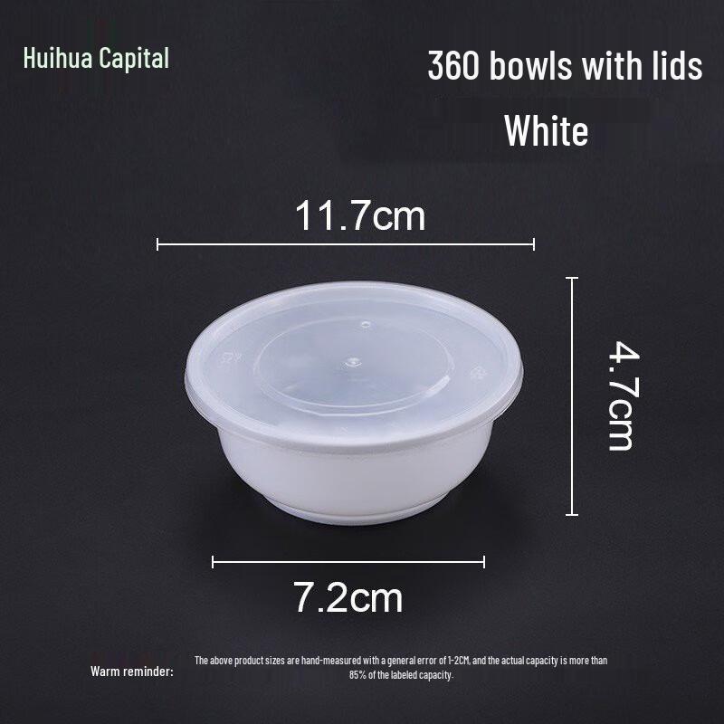 HUIHUADU Disposable Round Takeaway Food Containers