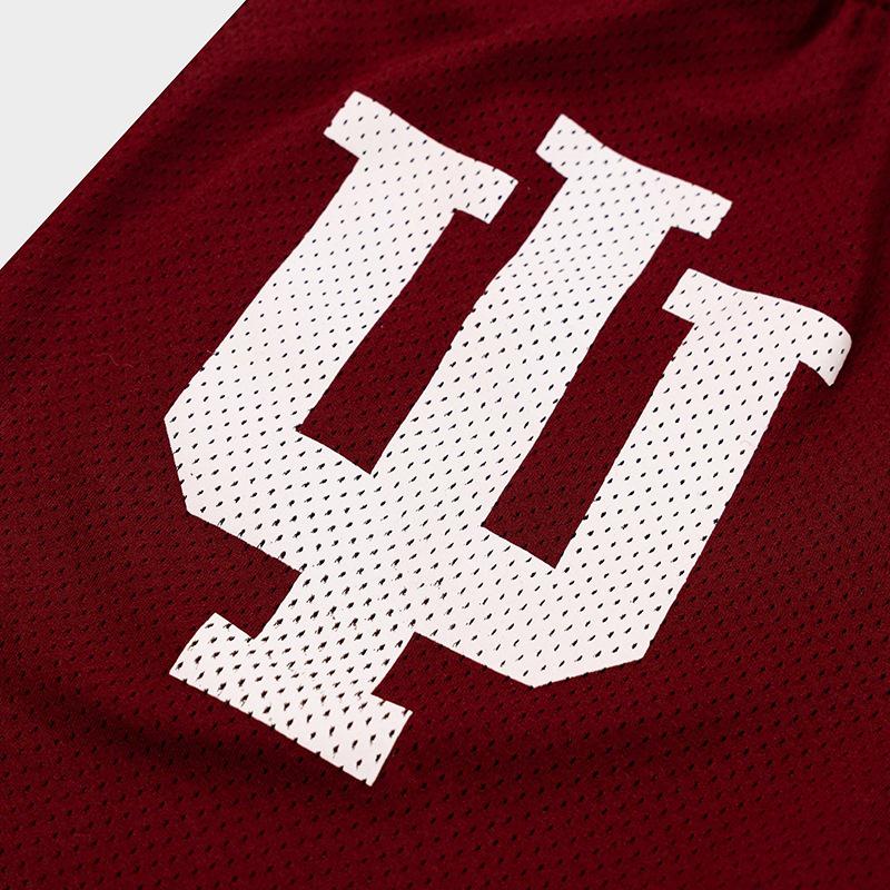 Unisex Amerikanische EE Schnelltrocknende Mesh-Sportshorts zum Laufen & Radfahren - Oberhalb des Knies