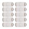 10Pcs Straight Reducing Connector Quick Release Pnuematic Air Hose Reducer Tube Fittings White