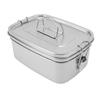 Double Layer Stainless Steel Lunch Box Portable 1.5L Bento Box for Student Office Workers Canteen Picnic Camping