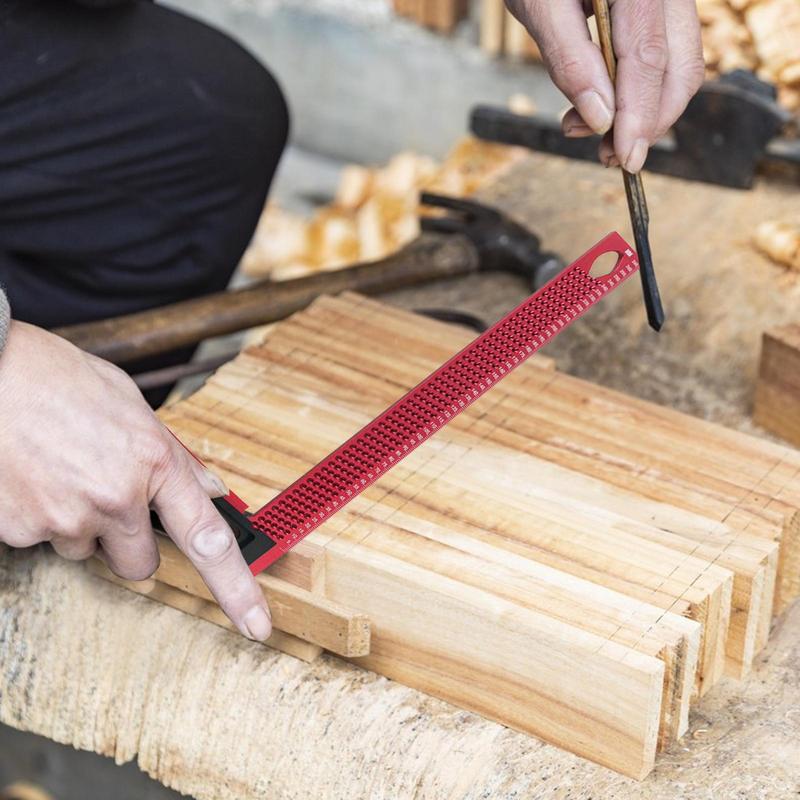 Woodworking Ruler L Type Precision Marking L Ruler Portable Aluminum Alloy Rust-Proof Crossed Out Marking Tool For Engineer
