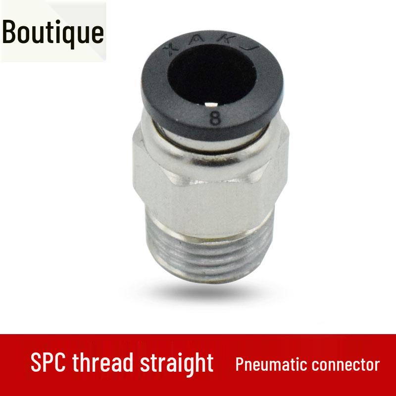 XPC SPC Quick-Coupling Threaded Straight Fitting 4-M5 6mm Air Tube 018-0210-0312-04