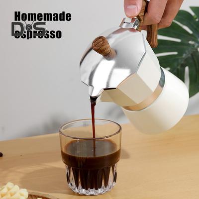 Moka Pot Espresso Maker 150ml Lightweight Stovetop Coffee Maker Easy To Use Italian Coffee Brewer for Rich Espresso Latte Cappuccino
