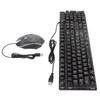 USB Keyboard Mouse Combo Good Resilience Crack Colorful Backlight 104 Keys Clear Characters Gaming