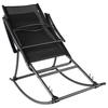 Garden Swing Chair Steel and Textilene Black