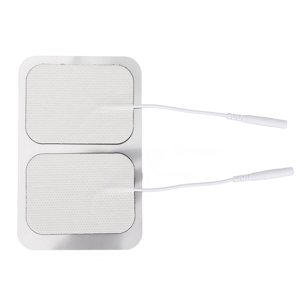 12pcs Rectangular Electrode Pad Self Adhesive Electrode Patch Replacement Accessory for TENS Machine 2mm