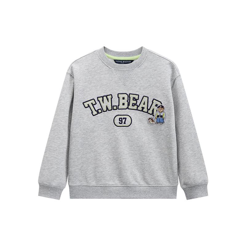 Teenie Weenie Kids Boys  Letter Embroidered Long Sleeve Sweatshirt 165