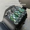 SEAMETAL Motorcycle Storage Net Bag High Elastic Double Layer Hooks Luggage Motorcycle Helmet Storage Trunk Bag