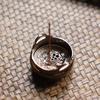 Antique-style Golden Cicada Incense Burner/Alloy Three-legged Household Indoor Porous Incense Stick Double-eared Small Censer