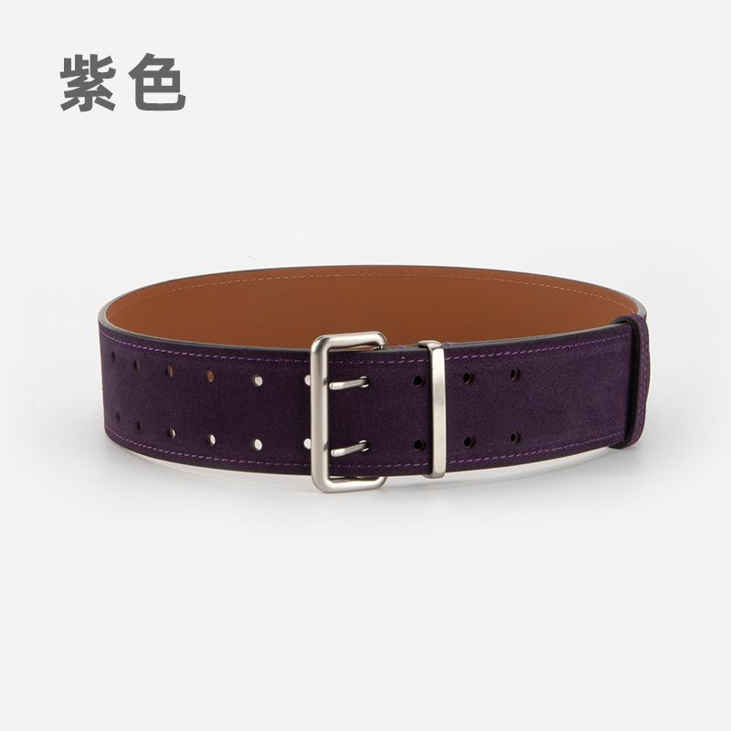

Frosted Velvet Retro Women S Belt Pin Buckle Jeans Genuine Leather Belt Women 105cm
