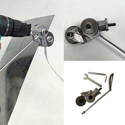 2023 Cortador de placas para taladro eléctrico, accesorio de taladro Nibbler de Metal, tijeras de taladro eléctrico, accesorio de taladro para corte de Metal