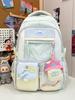 Schoolbag Japanese Ins New High-value Fresh and Sweet Dopamine Backpack Junior High School Students Lightweight Large-capacity Backpack