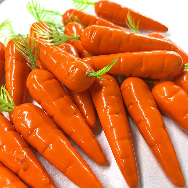 Easter Simulation Carrot Easter Decorations for Home Artificial Carrot Craft Kids Gift Favor Easter Bunny Party Decor Prop
