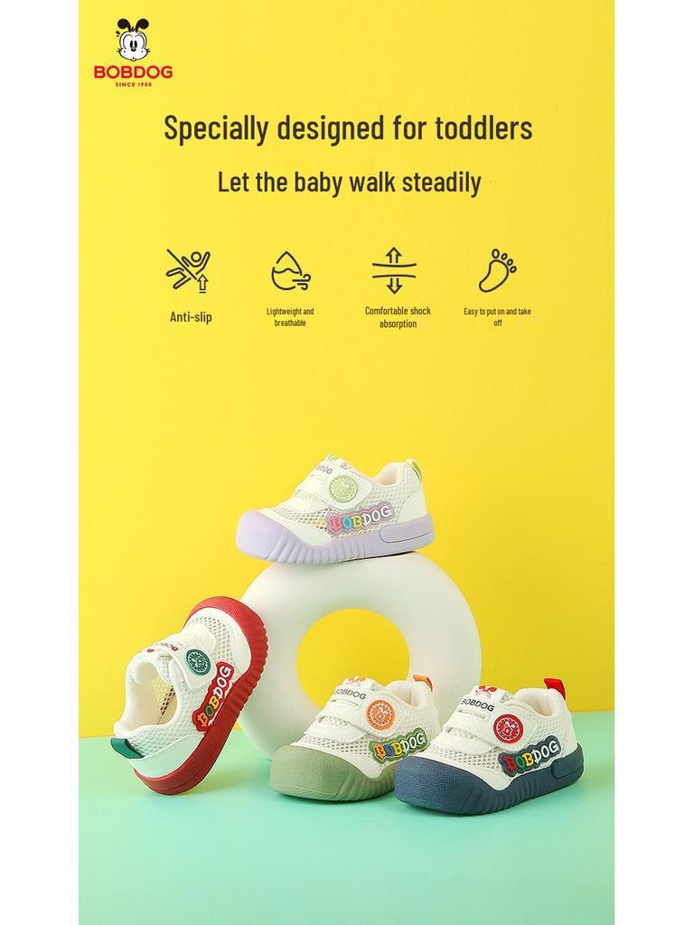 Scarpe Caminatore per Bambini Bobodou - Antiscivolo, Suola Morbida, Rete Traspirante per Neonati e Bambini Piccoli (1-3 Anni) - Calzature Estive Casual e Funzionali.