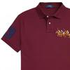 Polo Ralph Lauren FW22 Solid Slim Fit Polo Shirt With Three Pony Logo Short Sleeve Men Tops Red 1N821994-600