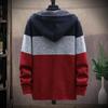 Męski sweter z dzianiny polarowej Kurtki w paski Modne bluzy z kapturem Zima Jesień Grube Ciepłe Wiatrówki Swetry Odzież