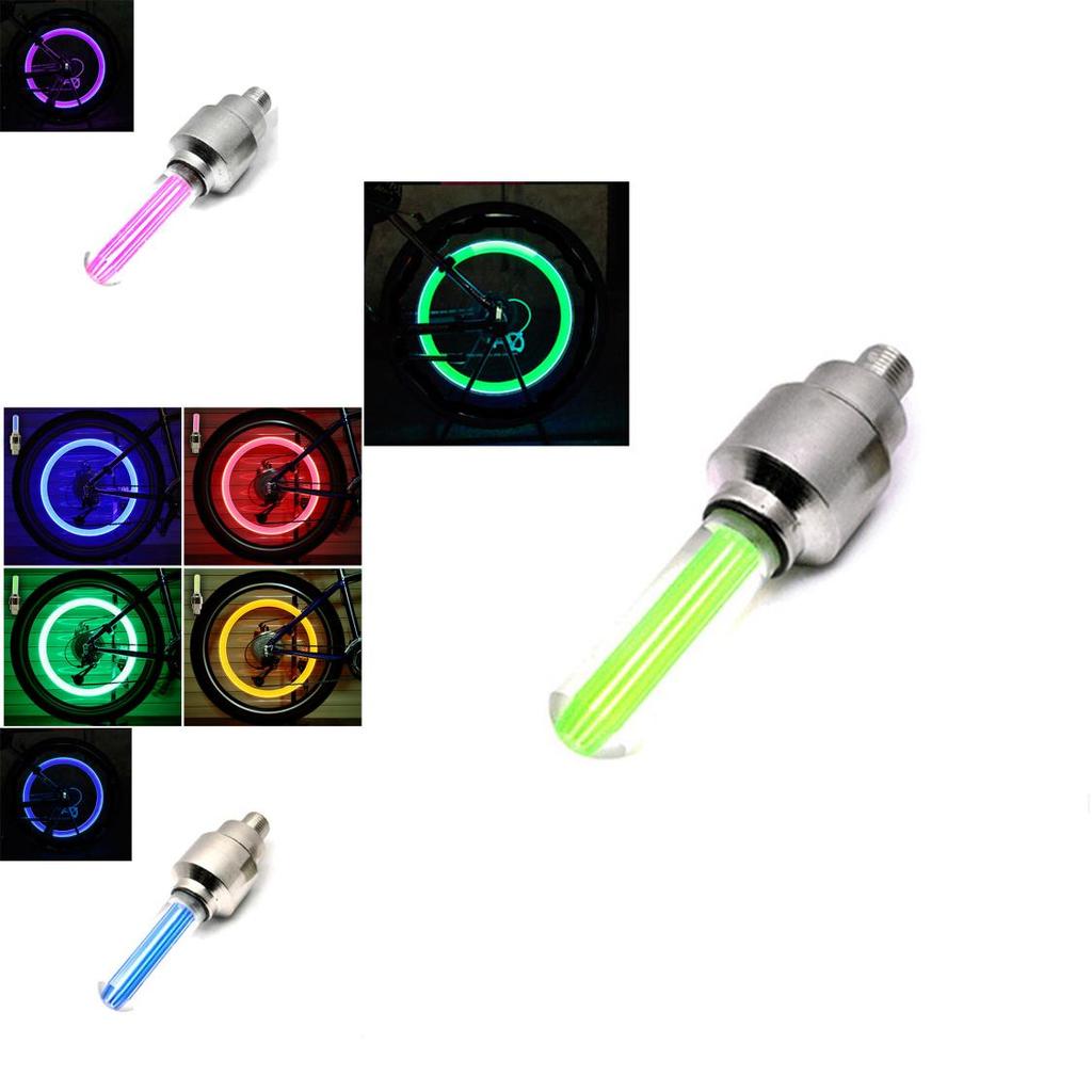 Valve Light Bicycle Plastic Material Red Blue Green Yellow Flicker Vibration