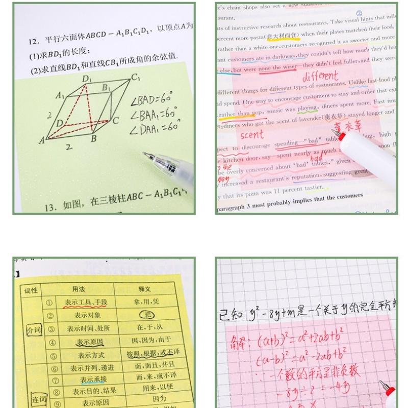 1/6pcs Fruit Sticky Notes 80 Sheets/Pad Self-Adhesive Cartoon Memo Pads Pastel Post Memo Notes Office Stationery