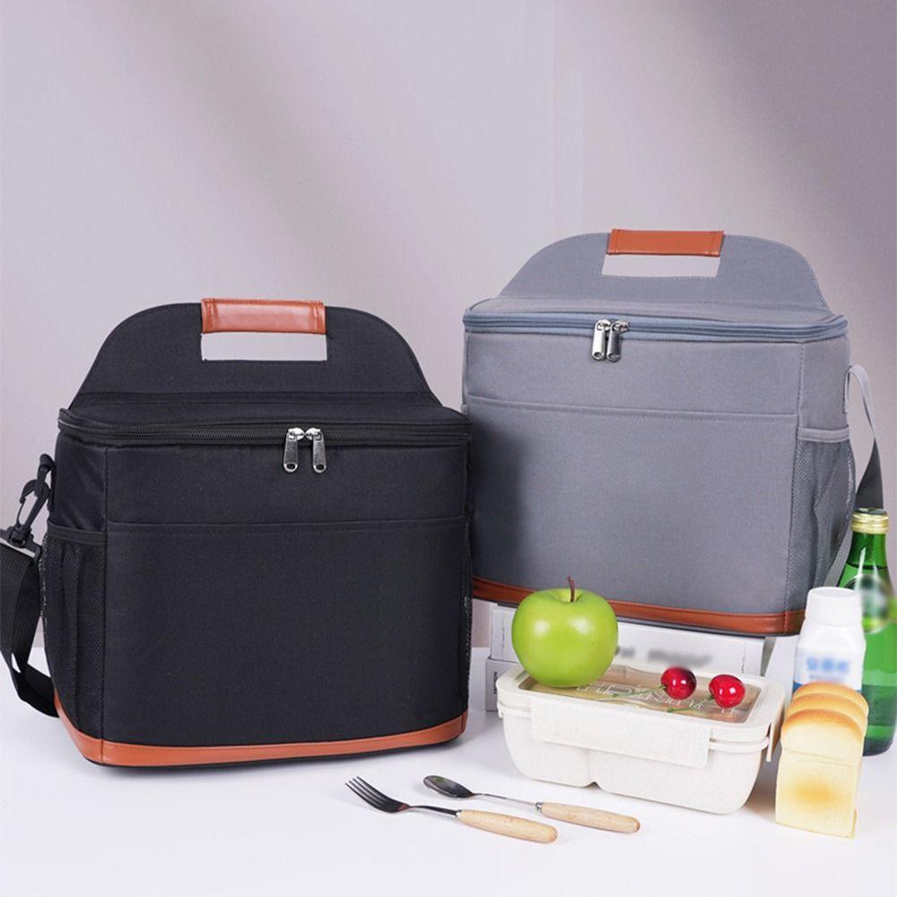 Portable Ice Fridge Bag Thickened Lunch Food Thermal Box Handbags Insulated Lunch Bag  Hiking