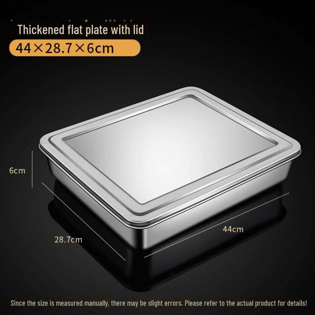 Square Stainless Steel Tiramisu Cake Mold and Deep Plate Set