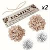 DIY Wooden Family Birthday Board Wall Hanging Calendar with 100 Wooden Tags Best Gift Ideas for Organizing Celebrations
