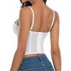 Women's Push-Up Corset Top with Underwire, Lace and Slimming Boning for Shapewear