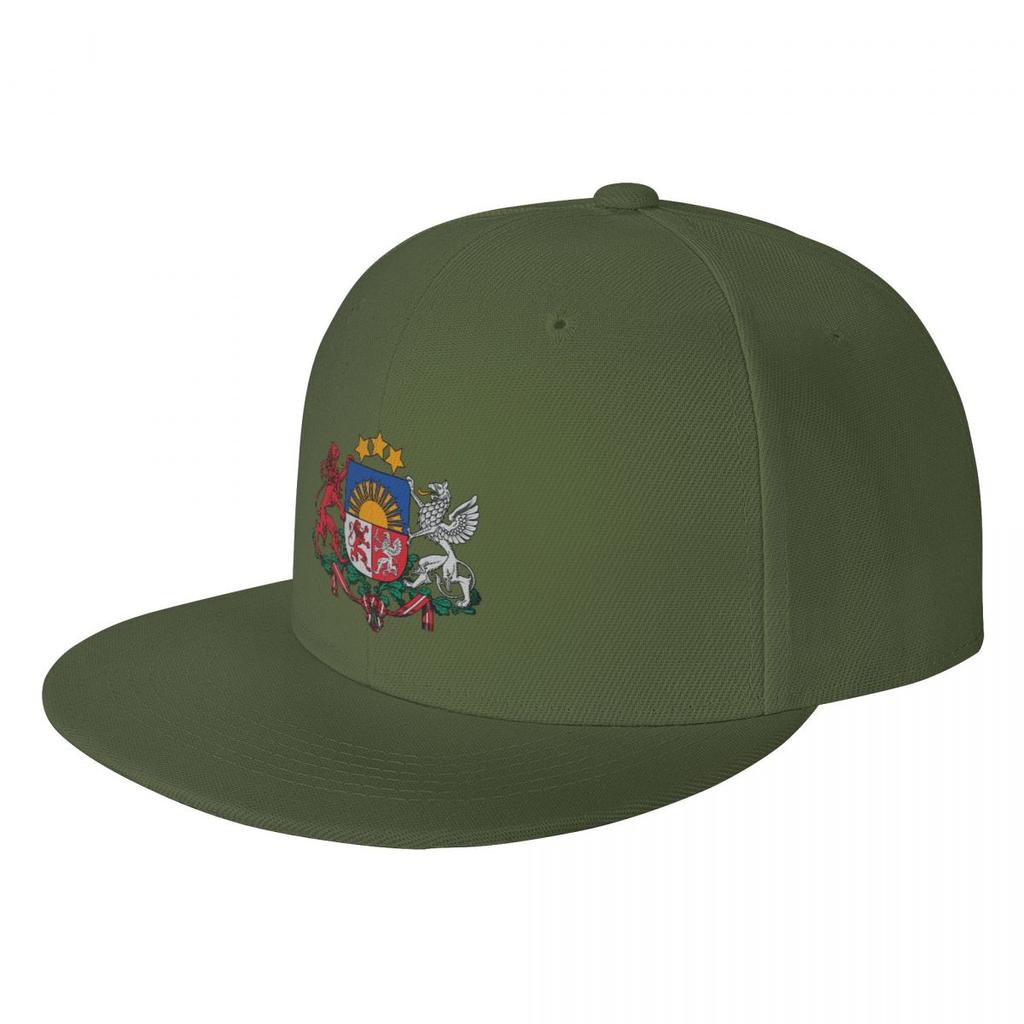 Gorra de béisbol de Hip Hop con escudo de armas de Letonia para mujer, gorro personalizado con Cierre trasero para papá adulto, primavera