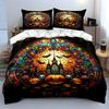 Halloween Themed Decorative Set Bedding Set with 1 Duvet Cover 2 Pillowcases Single Double King Queen, Gift