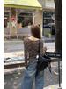 2025 Autumn Women's Retro Slim Fit Stripe Long Sleeve T-shirt