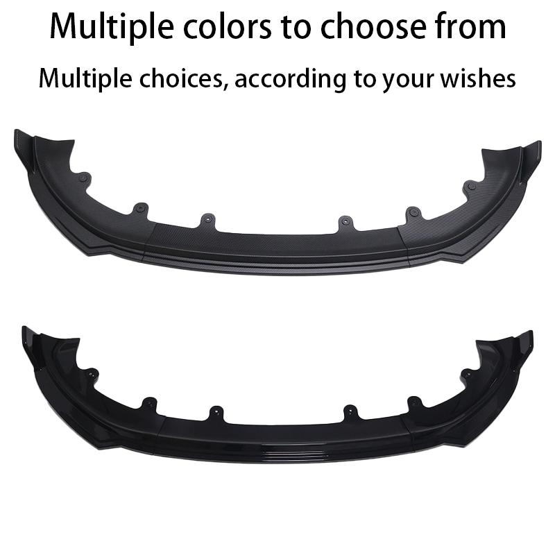 Front Bumper Front Lip Front Shovel Kit For Tesla New Model Y Juniper 2025+ Body Spoiler Splitter Segmented Front Bumper Kit
