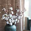 Artificial Flower Cherry Red Artificial Plant Plum Blossom Silk Flower Small Winter Plum
