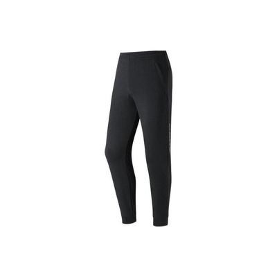 Solid Color Knit Elastic Cuff Slim Fit Sweatpants Men Bottoms Black 152227309-2
