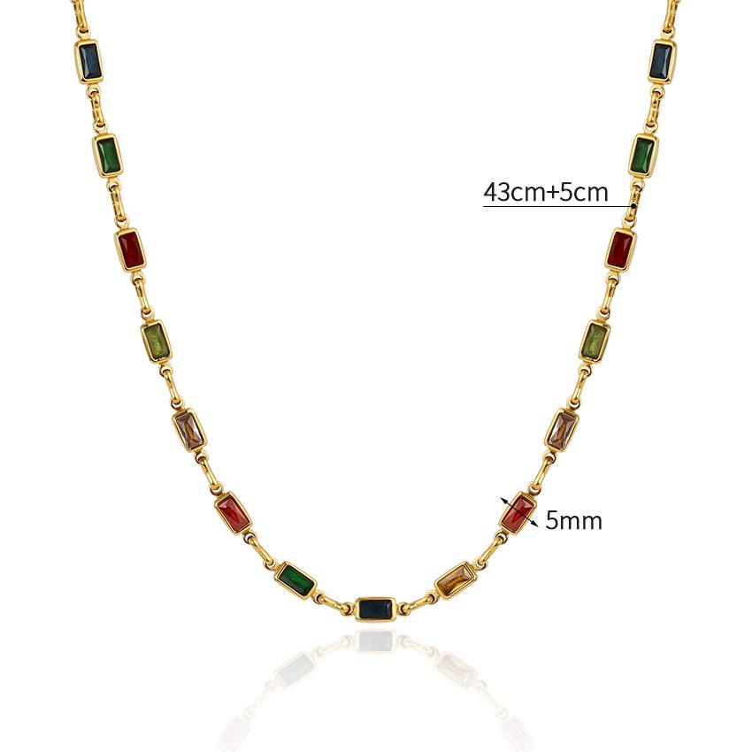 

Женское колье Южноамериканское сверкающее колье из стекла с подбором цветов Сексуальное колье 18K золотой