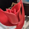 3D Printed Minimalist Abstract Rose Figurine – INS Style Home Desktop Decoration