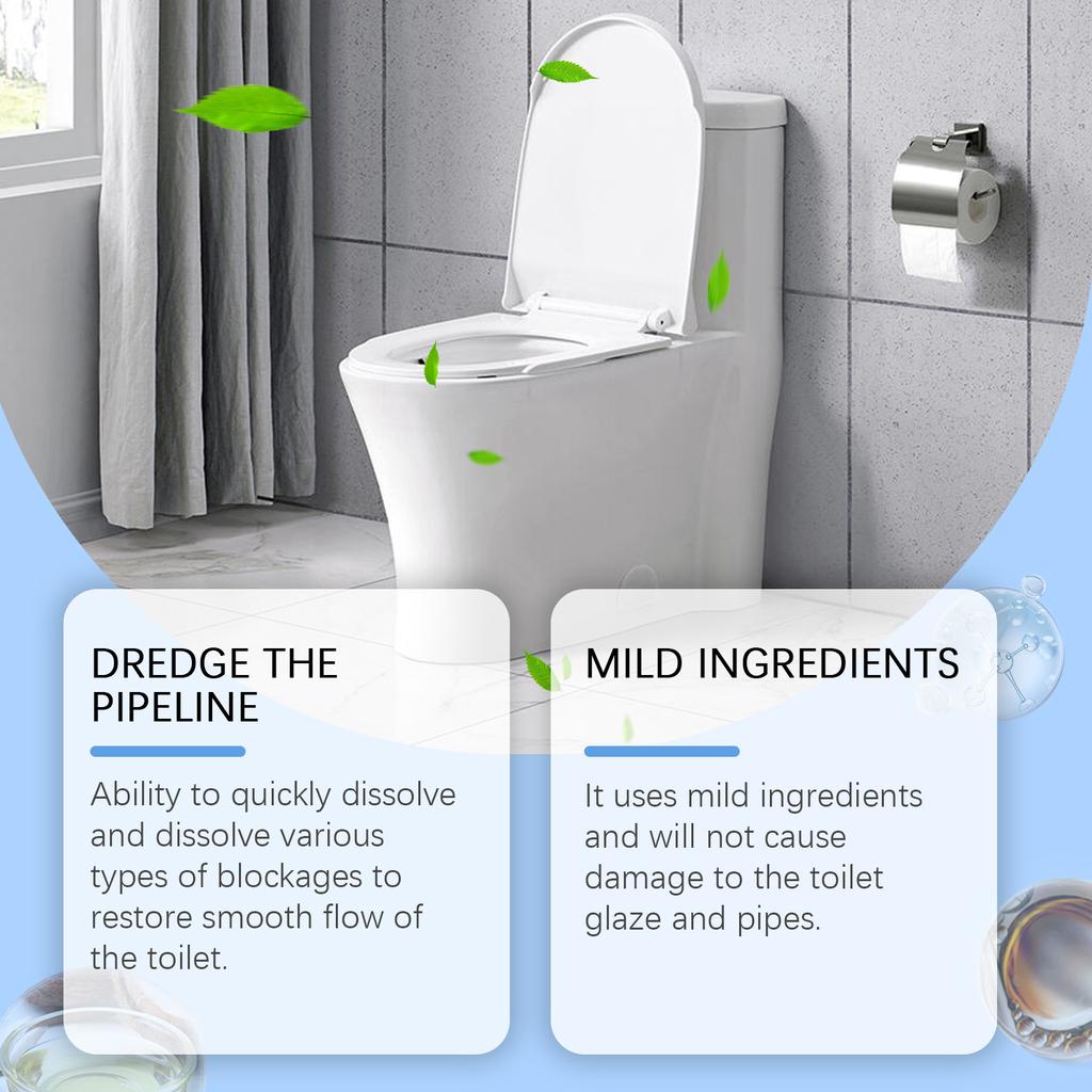 Jue-Fish Pipe Dredge Powder Pipeline Dredging Sink Deodorizer Drain Openers Powerful Clog Removal Unclogging Powder For Toilets Bathroom