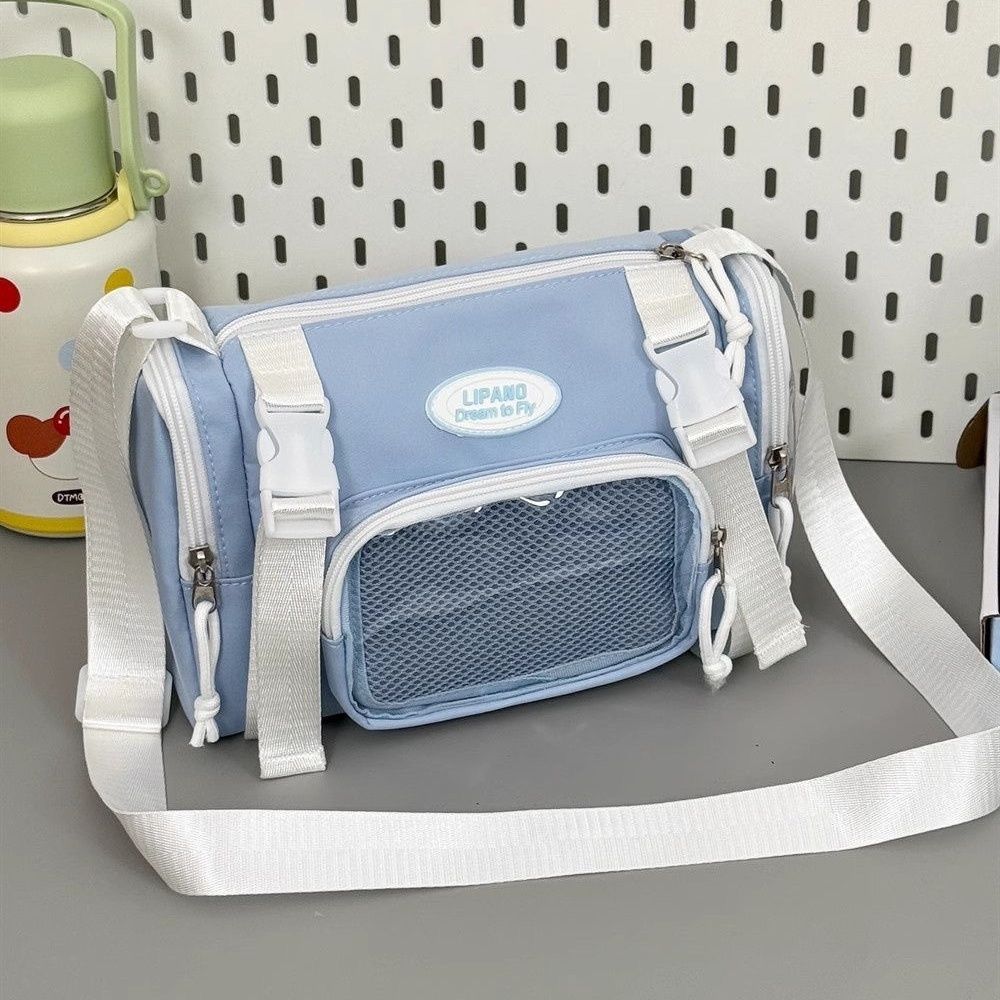 Japanese Harajuku Niche Design Transparent Y2K Ulzzang Ita Bag 10cm Dolls Bag Light Mobile Phone Bag Student Crossbody Bag