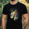 T-Shirt Herren Frosch Pixel Art Motiv Baumwolle Größe XS bis 5XL