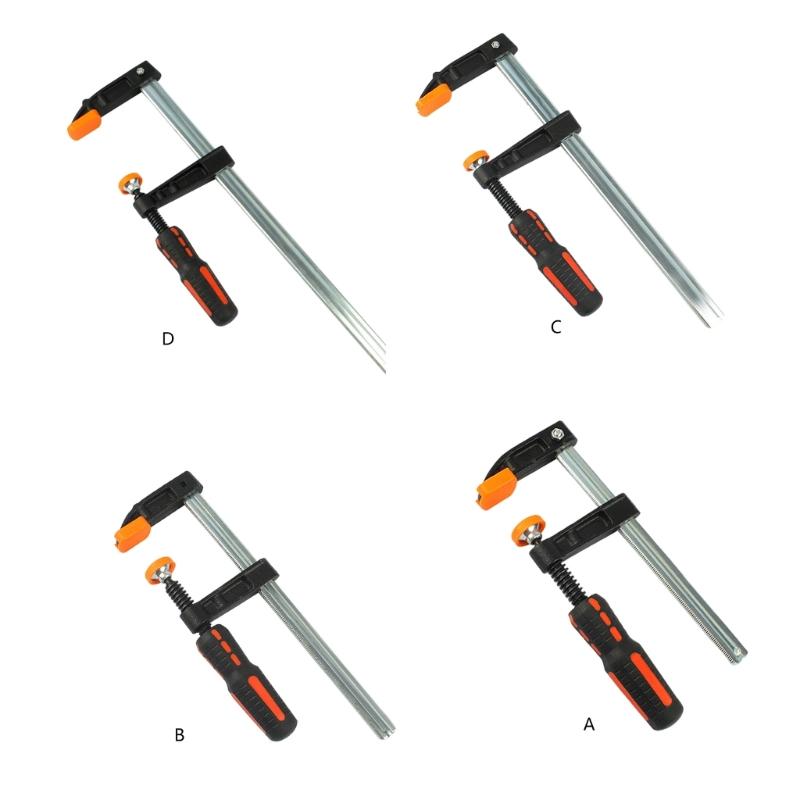 F Clamp with Ergonomic Design for Woodworking and Crafting Applications Heavy Duty Adjustable Metal Working Bar Clamp