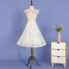 A-line Petticoat Crinoline Slips Wedding Accessories White Tutu Skirt 50s Vintage Puffy Underskirt for Lolita Costume