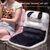 Rabbit Fur Cartoon Animal Cushion - One-Piece Seat, Back, Office Chair, Sofa, Student Chair, Long-Sitting, Butt Comfort Doll
