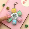 LED Light-up Keyboard Fidget Spinner Toy Decompression Button Finger Clicker Toy 2/3/4/5/6-Keys Fidget Keychain Stress Relief Desk Toy
