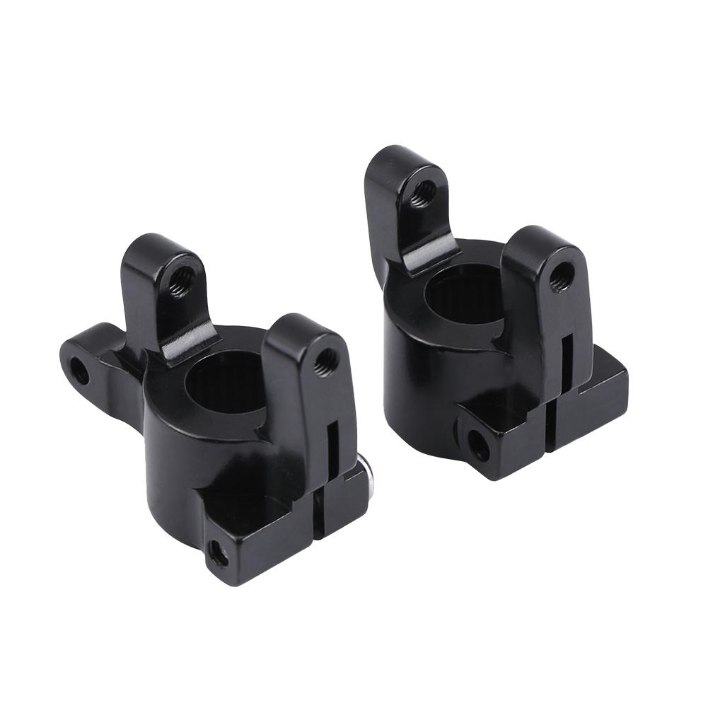 Metal Accessory Front C Hub Carrier Steering Knuckle for Axial SCX10 II RC Car (Black)